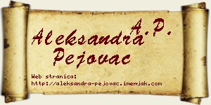 Aleksandra Pejovac vizit kartica